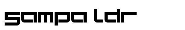 Sampa LDR font