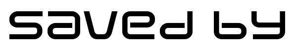 Saved by Zero font