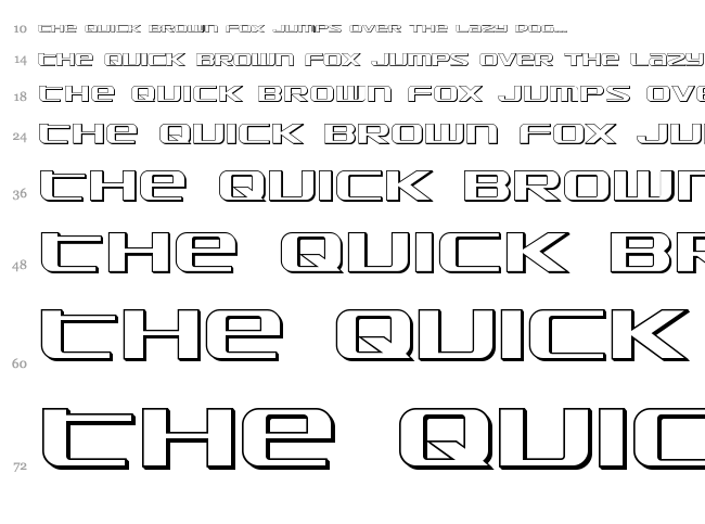SDF font waterfall