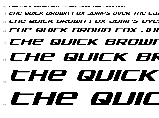 SDF font waterfall
