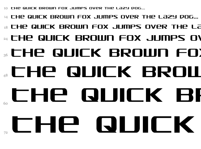 SDF font waterfall