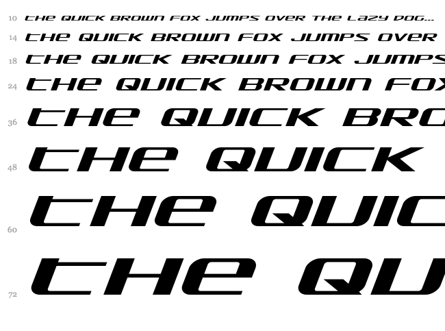 SDF font waterfall