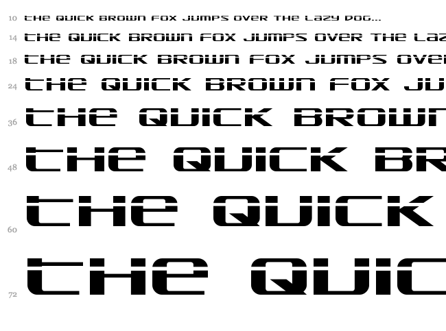 SDF font waterfall