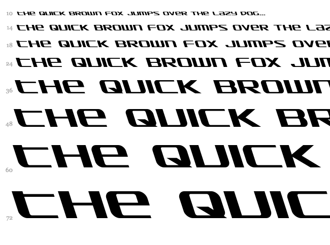 SDF font waterfall
