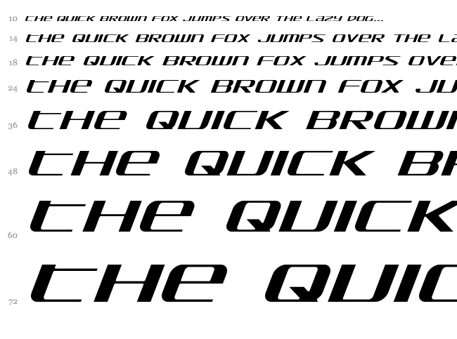 SDF font waterfall