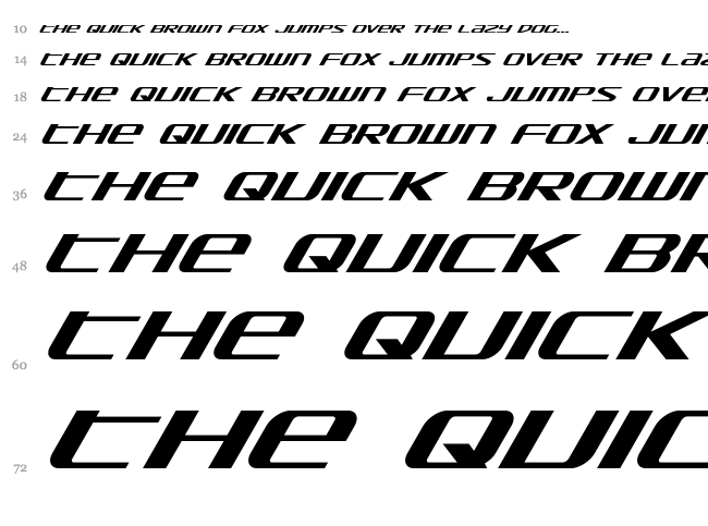 SDF font waterfall