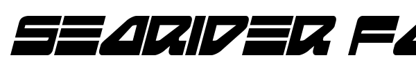 Searider Falcon font preview