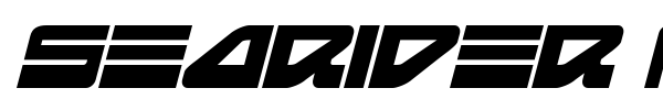 Searider Falcon font preview