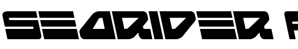Searider Falcon font preview