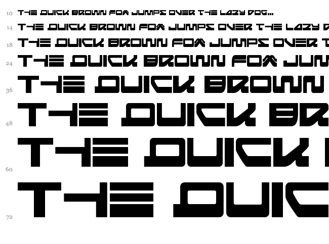 Searider Falcon font waterfall