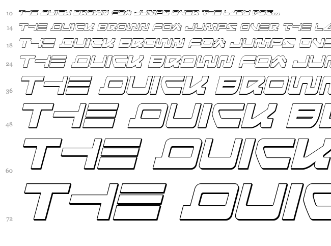 Searider Falcon font waterfall