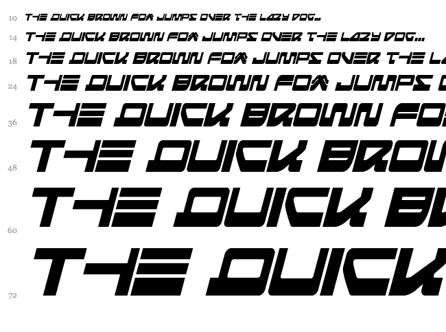 Searider Falcon font waterfall