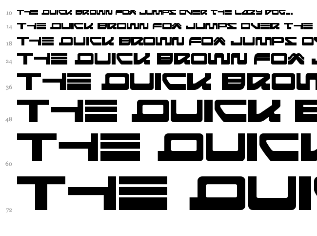 Searider Falcon font waterfall