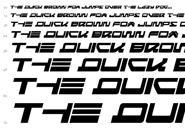 Searider Falcon font waterfall