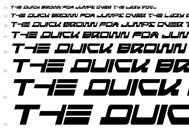Searider Falcon font waterfall