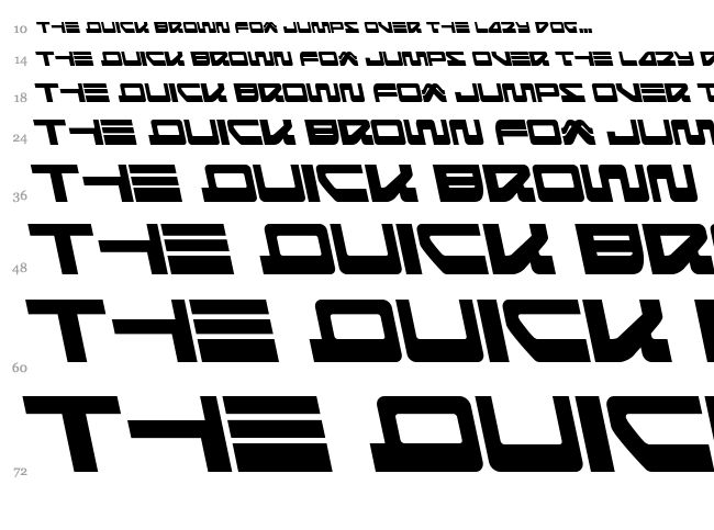 Searider Falcon font waterfall
