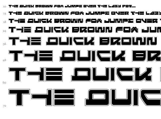Searider Falcon font waterfall