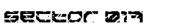 Sector 017 font