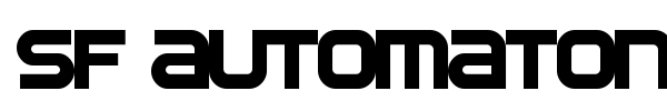 SF Automaton font