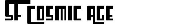 SF Cosmic Age font