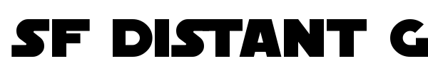 SF Distant Galaxy font