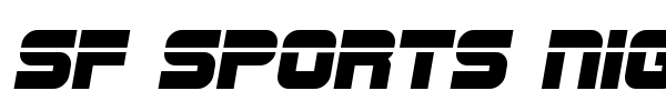 SF Sports Night font