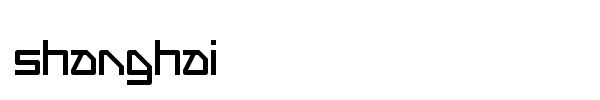 Shanghai font