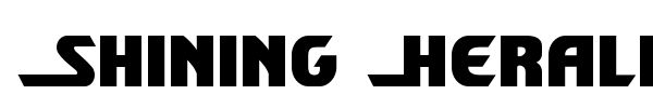 Shining Herald font preview