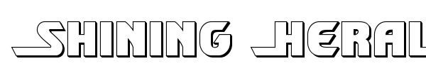 Shining Herald font preview