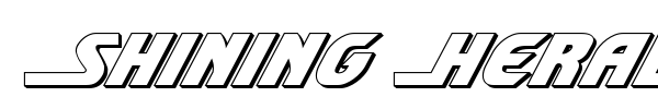 Shining Herald font preview