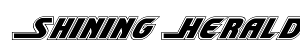 Shining Herald font preview