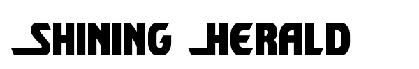 Shining Herald font preview