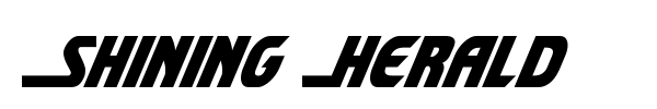 Shining Herald font preview