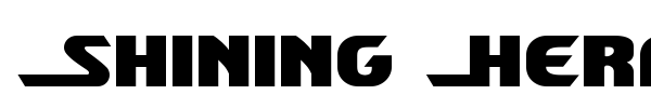 Shining Herald font preview
