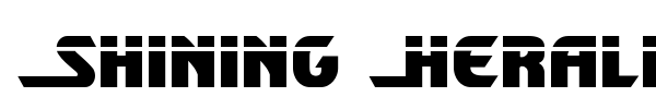 Shining Herald font preview