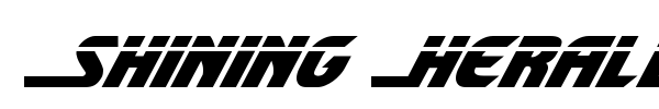 Shining Herald font preview