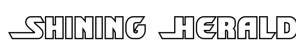 Shining Herald font preview