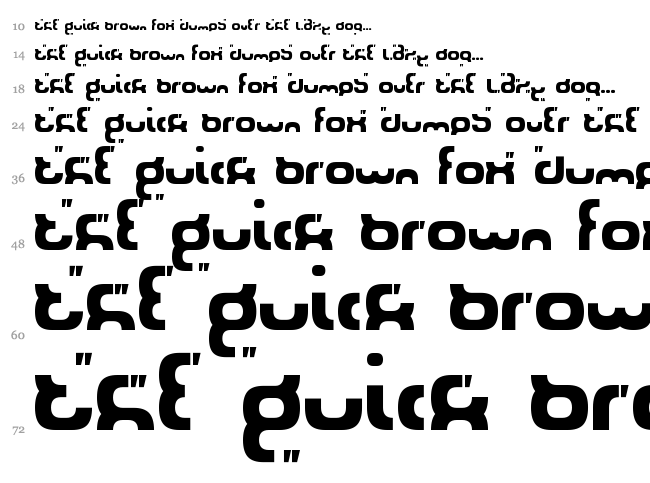SilverStream font waterfall