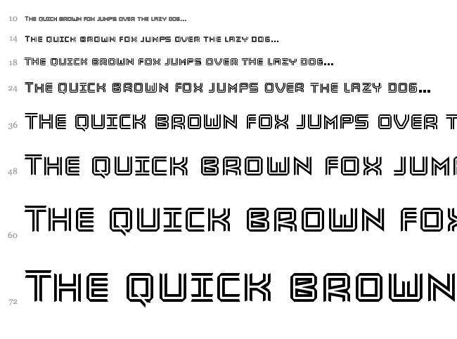 Simulacre font waterfall