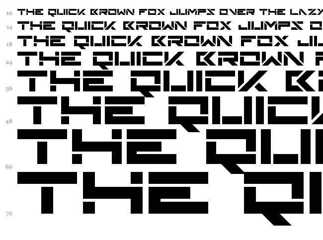 Skinz font waterfall