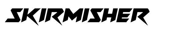 Skirmisher font