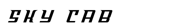 Sky Cab font