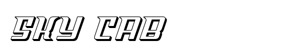 Sky Cab font preview