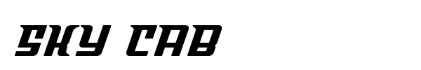 Sky Cab font preview