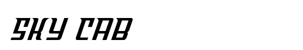 Sky Cab font preview