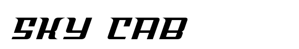 Sky Cab font preview