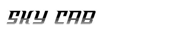 Sky Cab font preview