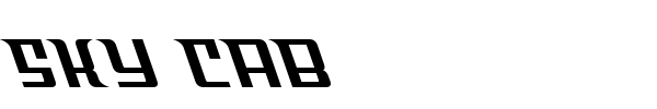 Sky Cab font preview