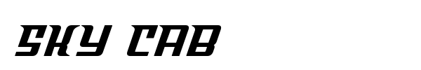 Sky Cab font preview