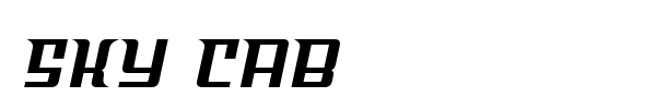 Sky Cab font preview